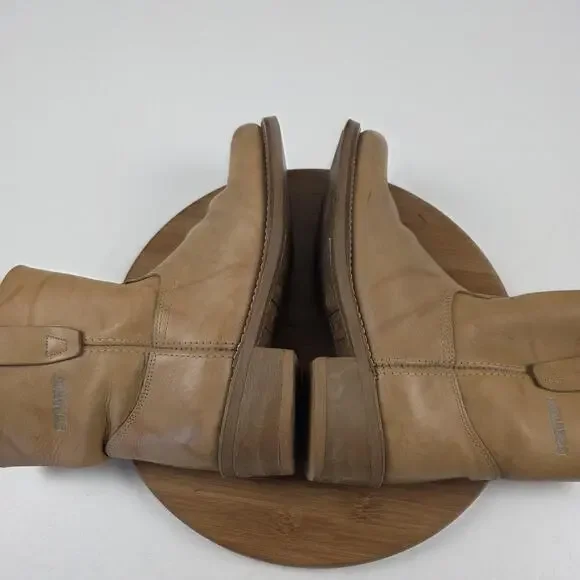 Durango Boots Mens Size 9 Tan Leather Pull On Roper Western Short Ankle Work‎